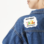 Cocktails Twill Iron On Patch - Custom Shape - Large - Set of 4 (Personalized)