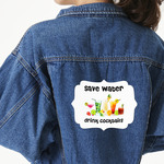 Cocktails Twill Iron On Patch - Custom Shape - 2XL - Set of 4 (Personalized)