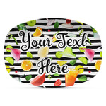 Cocktails Plastic Platter - Microwave & Oven Safe Composite Polymer (Personalized)