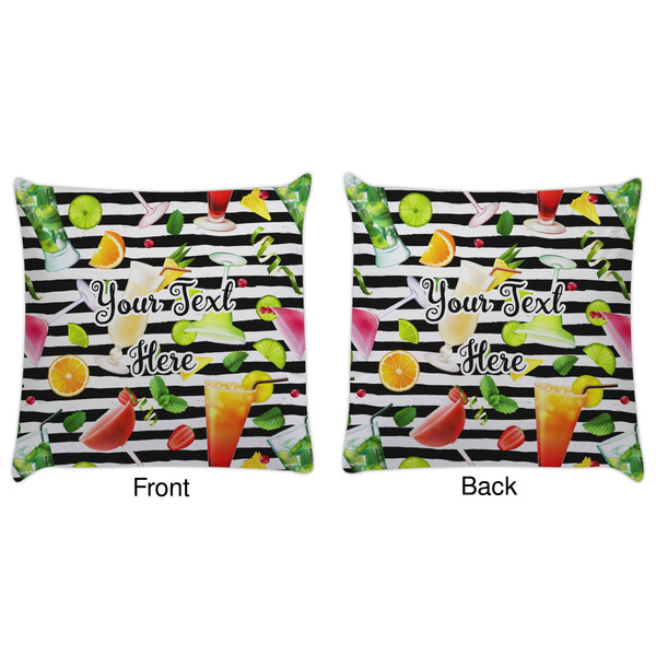 Cocktails Decorative Pillow Case - Approval