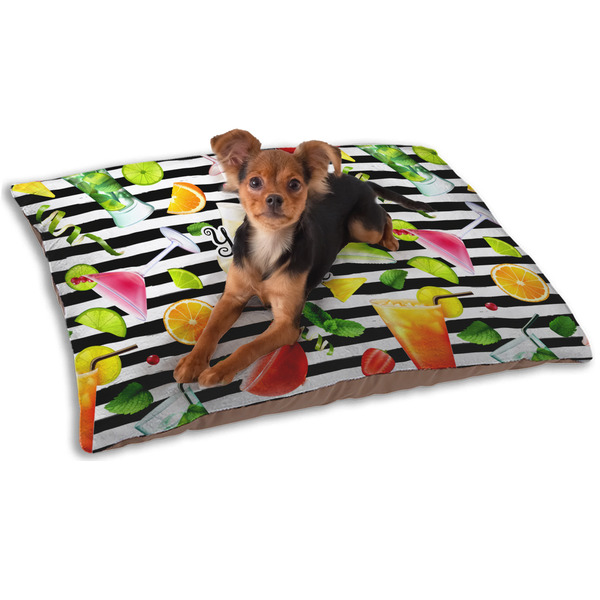 Custom Cocktails Dog Bed - Small w/ Name or Text