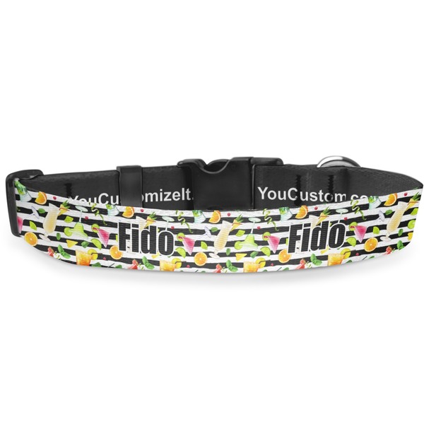 Custom Cocktails Deluxe Dog Collar (Personalized)