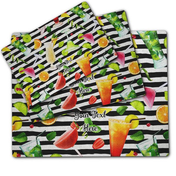 Cocktails Dog Food Mat - MAIN (sm, med, lrg)