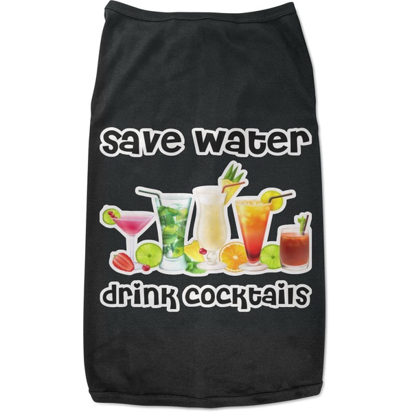 Custom Cocktails Black Pet Shirt - M (Personalized)