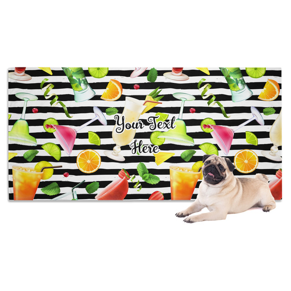 Custom Cocktails Dog Towel (Personalized)