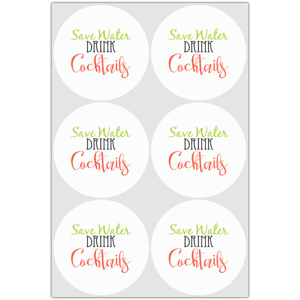 Cocktails Drink Topper - Large - Set of 6