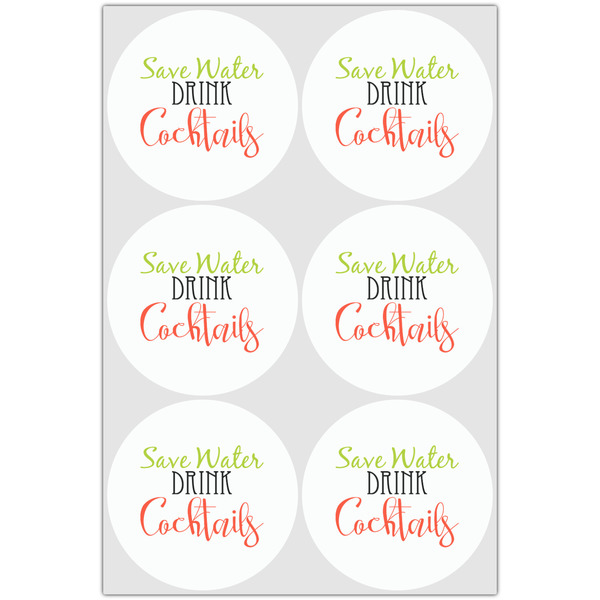 Cocktails Drink Topper - XLarge - Set of 6