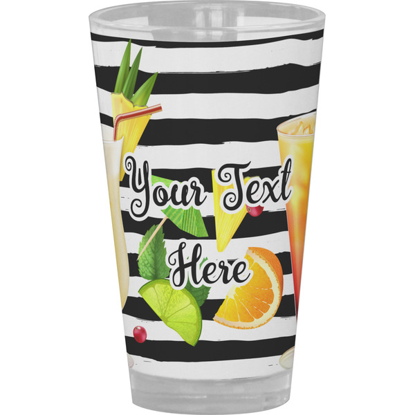 Custom Cocktails Pint Glass - Full Color (Personalized)