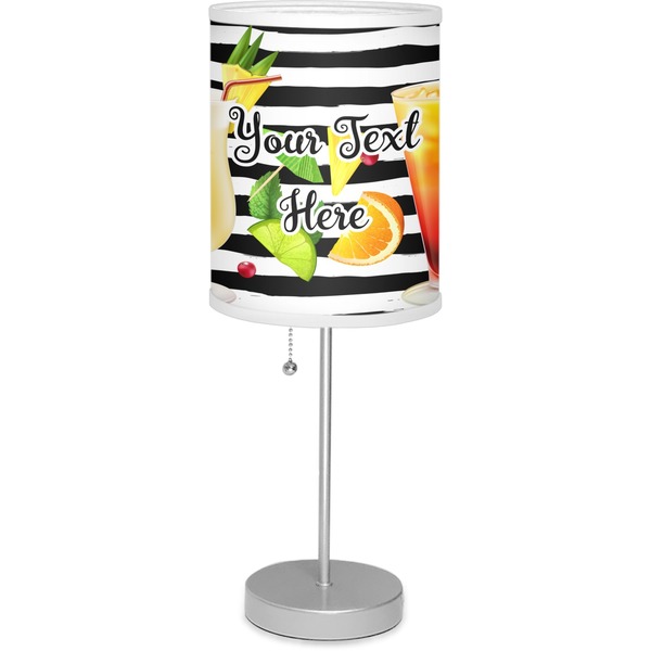 Custom Cocktails Lamp with Drum Shade (Personalized)