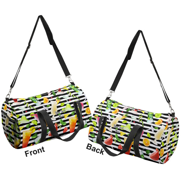 Cocktails Duffle bag large front and back sides
