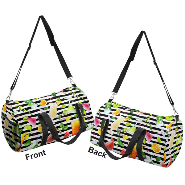 Cocktails Duffle bag small front and back sides