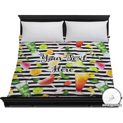 Cocktails Duvet Cover - King (Personalized)