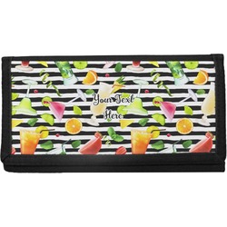 Cocktails Canvas Checkbook Cover (Personalized)
