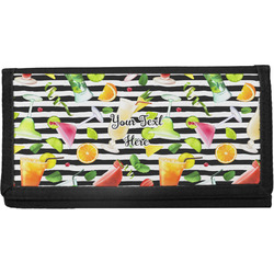 Cocktails Canvas Checkbook Cover (Personalized)