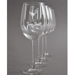 Cocktails Wine Glasses (Set of 4) (Personalized)