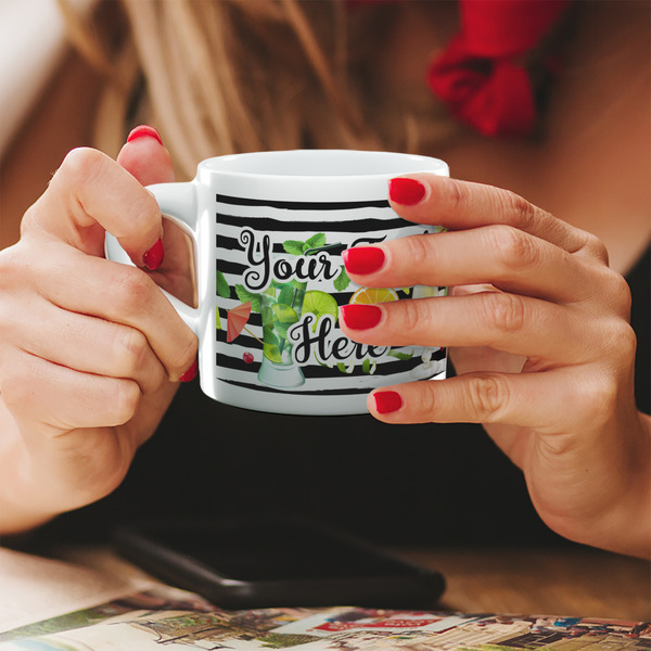 Cocktails Espresso Cup - 6oz (Double Shot) LIFESTYLE (Woman hands cropped)