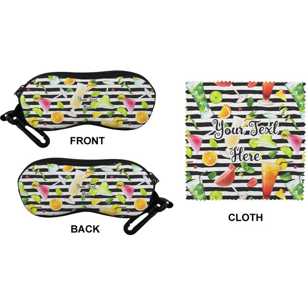 Cocktails Eyeglass Case & Cloth (Approval)