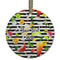 Cocktails Frosted Glass Ornament - Round