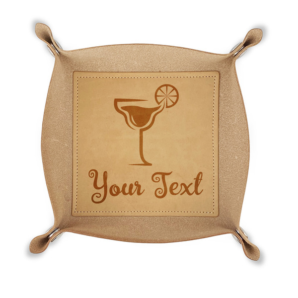 Custom Cocktails Genuine Leather Dice Tray (Personalized)