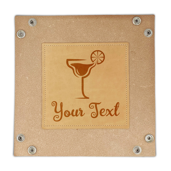 Cocktails Genuine Leather Valet Trays - FRONT