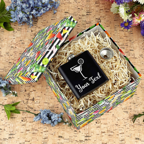 Cocktails Gift Boxes with Lid - Canvas Wrapped - Large - In Context