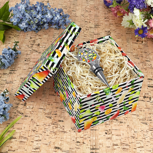 Cocktails Gift Boxes with Lid - Canvas Wrapped - Medium - In Context