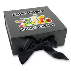 Cocktails Gift Box with Magnetic Lid - Black