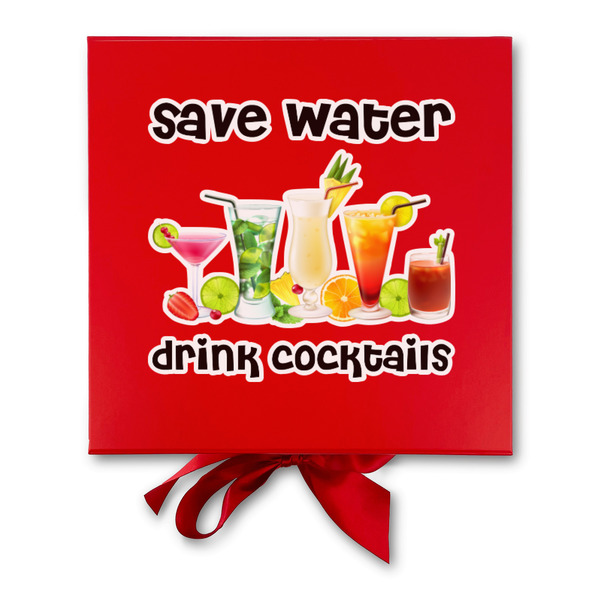 Cocktails Gift Boxes with Magnetic Lid - Red - Approval