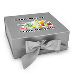 Cocktails Gift Box with Magnetic Lid - Silver