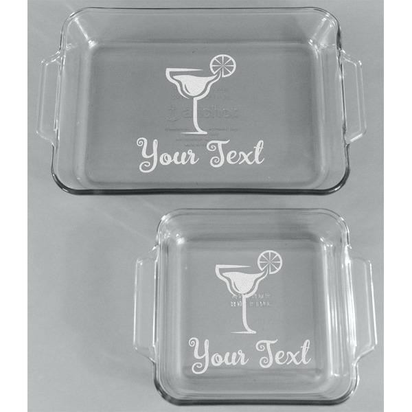 Cocktails Glass Baking Dish Set - FRONT