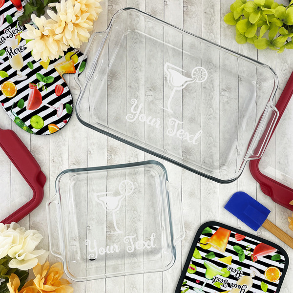 Cocktails Glass Baking Dish Set - LIFESTYLE