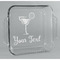 Cocktails Glass Cake Dish - 8in x 8in (Personalized)
