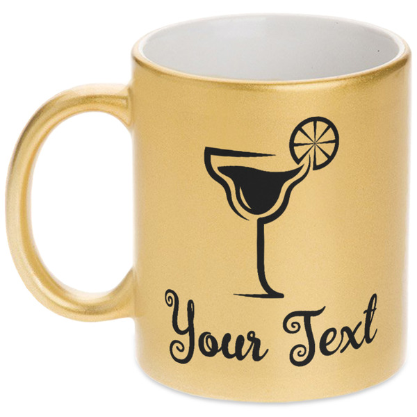 Custom Cocktails Metallic Gold Mug (Personalized)