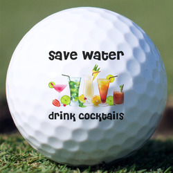 Cocktails Golf Balls - Non-Branded - Set of 3