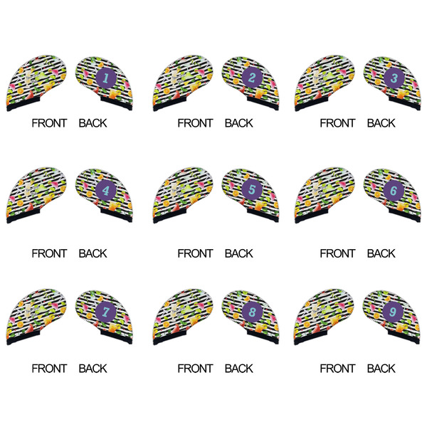 Cocktails Golf Club Covers - APPROVAL (set of 9)