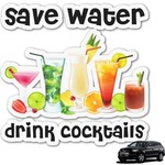 Cocktails Graphic Car Decal (Personalized)
