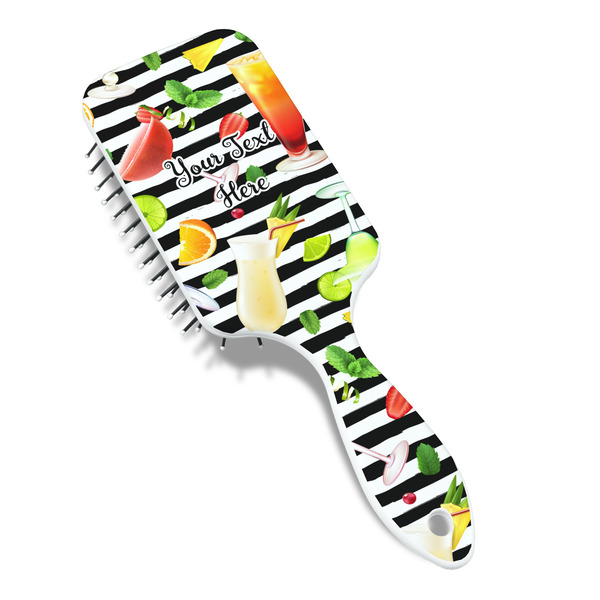 Cocktails Hair Brush - Angle View