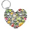 Cocktails Heart Keychain (Personalized)