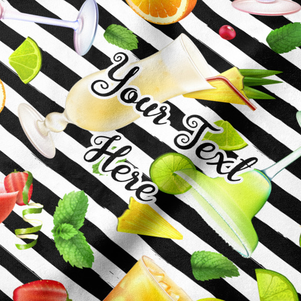 Cocktails Hooded Baby Towel- Detail Close Up