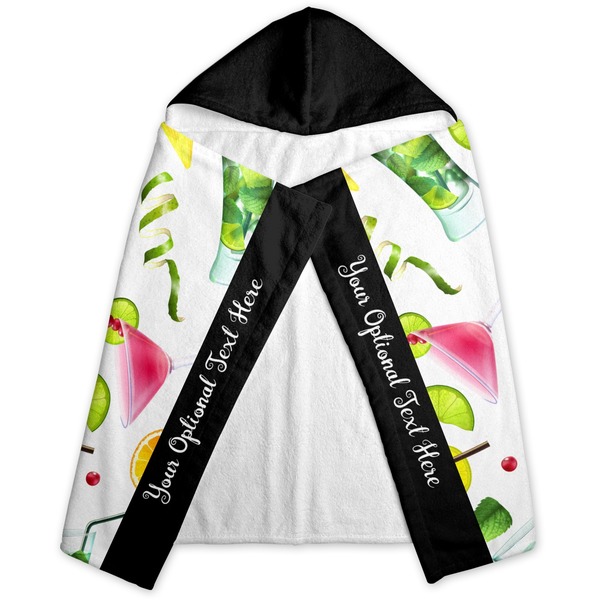 Cocktails Hooded Towel - Folded