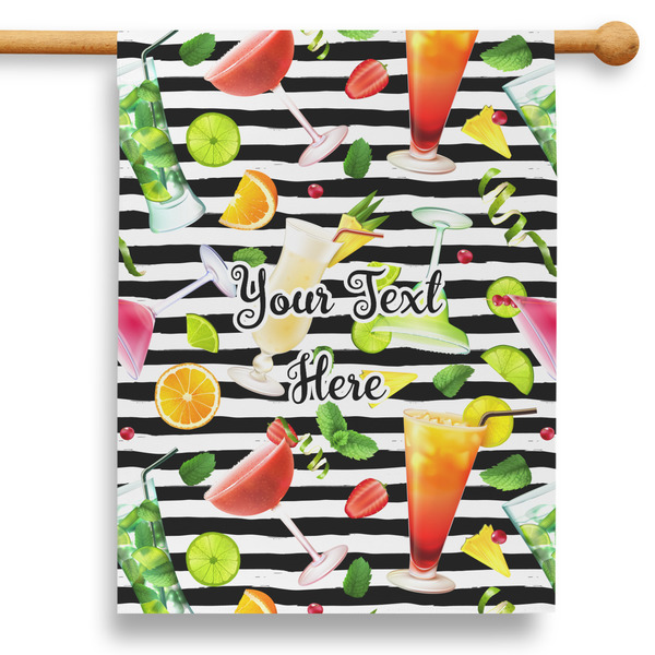 Custom Cocktails 28" House Flag (Personalized)