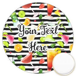 Cocktails Printed Cookie Topper - 3.25" (Personalized)