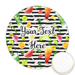 Cocktails Printed Cookie Topper - Round (Personalized)