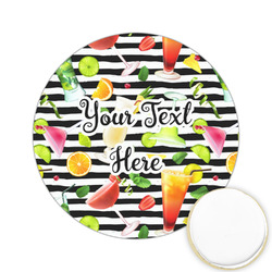 Cocktails Printed Cookie Topper - 2.15" (Personalized)