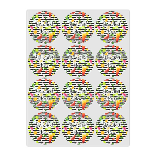 Cocktails Icing Circle - Small - Set of 12