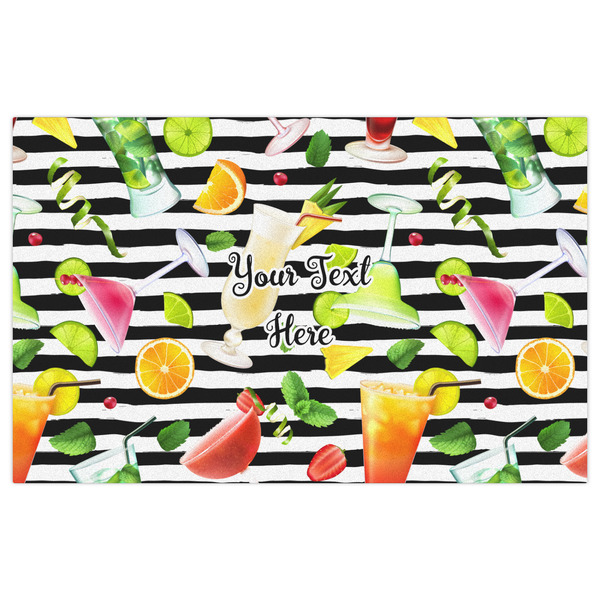 Cocktails Indoor / Outdoor Rug - 5'x8' - Front Flat