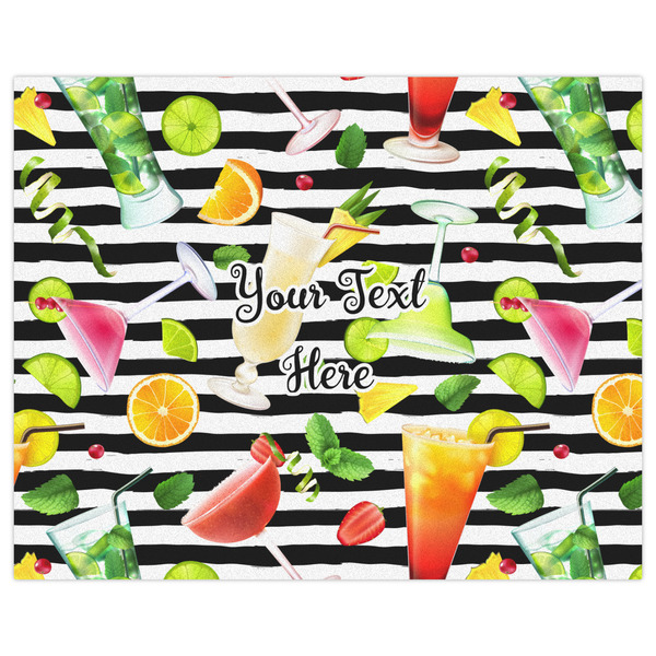 Cocktails Indoor / Outdoor Rug - 8'x10' - Front Flat