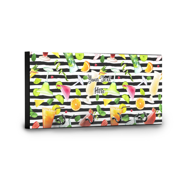 Cocktails Key Hanger - Front View with Hooks