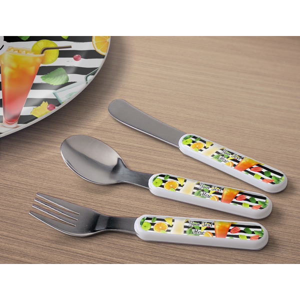 Cocktails Kids Flatware w/ Plate