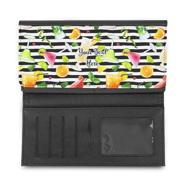 Cocktails Ladies Wallet - Half Way Open